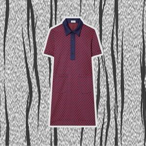 NWT Tory Sport ‘Performance Jacquard Dress’ in “Tory Navy Foyer Geo” Print Sz XS